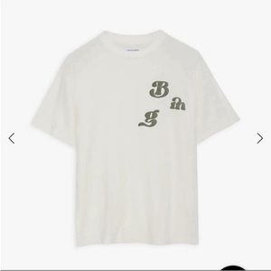 EUC Ashton Vintage Bing Tee in Washed Buttercream Shirt L